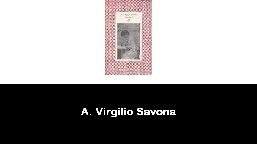 libri di A. Virgilio Savona