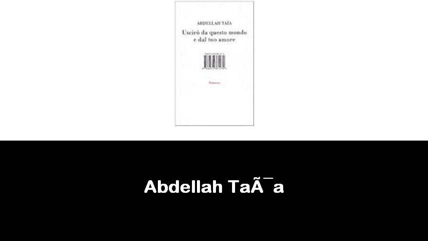 libri di Abdellah Taïa