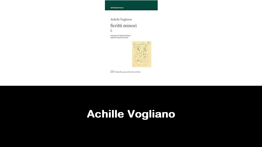 libri di Achille Vogliano