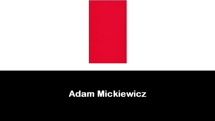 libri di Adam Mickiewicz