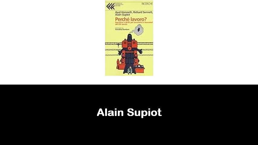 libri di Alain Supiot