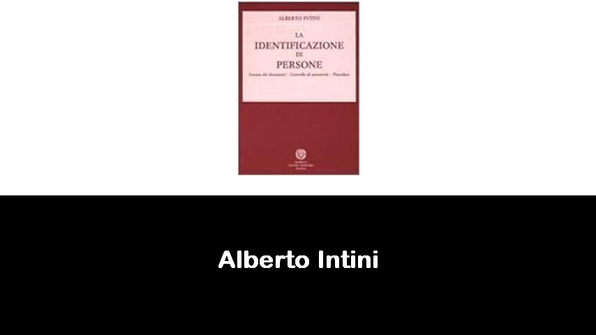 libri di Alberto Intini