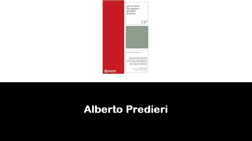 libri di Alberto Predieri