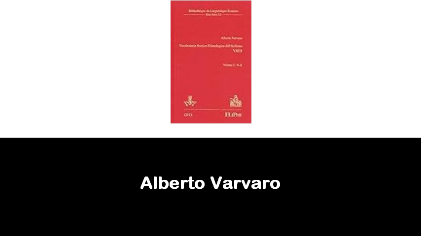 libri di Alberto Varvaro