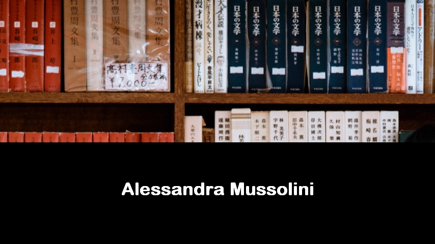 libri di Alessandra Mussolini