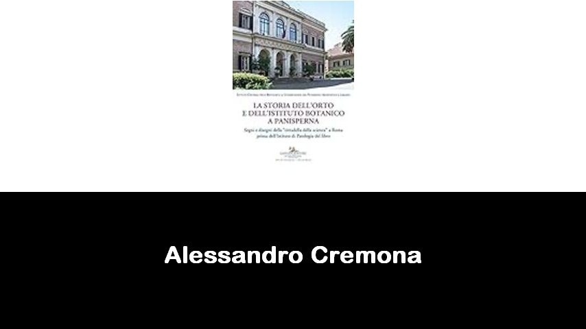 libri di Alessandro Cremona