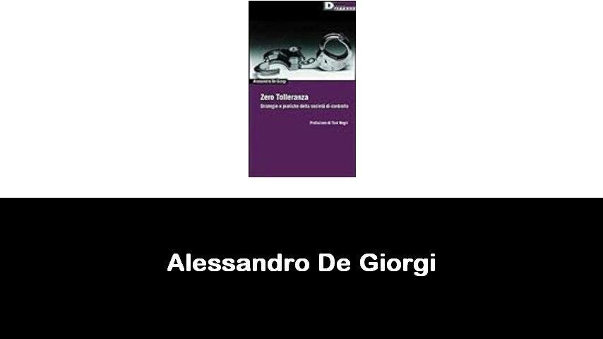 libri di Alessandro De Giorgi