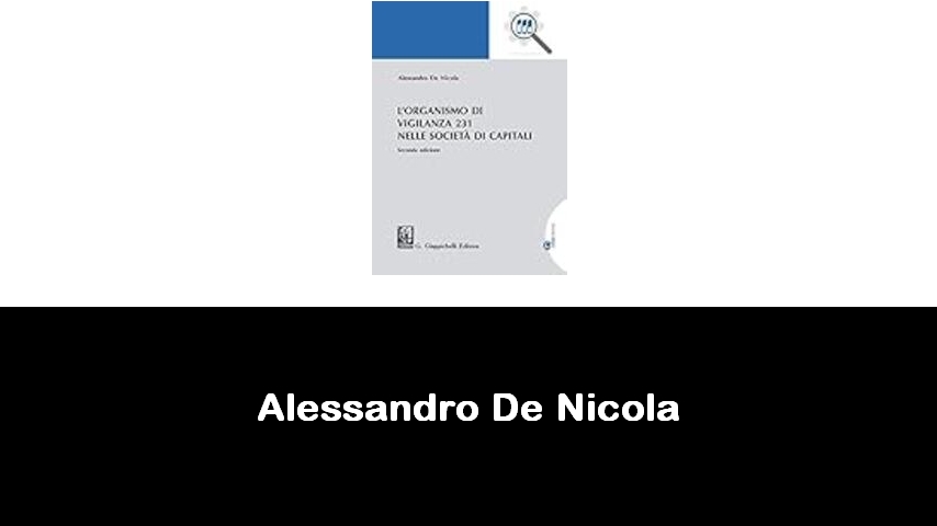 libri di Alessandro De Nicola