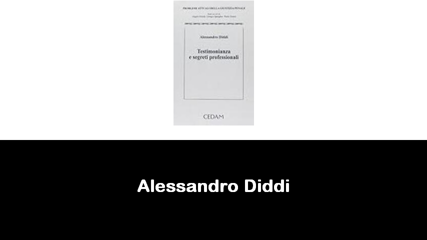 libri di Alessandro Diddi