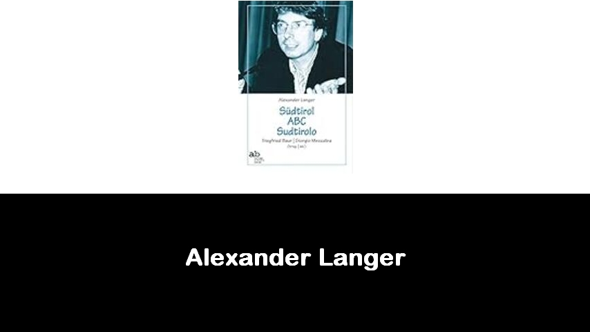 libri di Alexander Langer