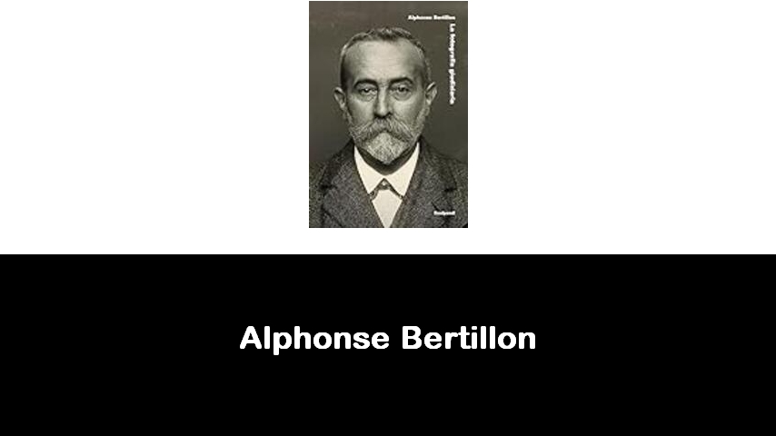 libri di Alphonse Bertillon