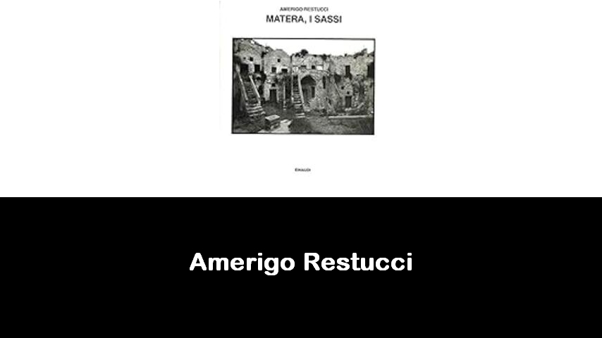 libri di Amerigo Restucci