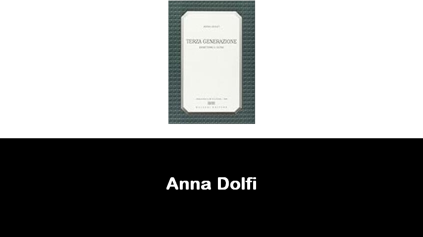 libri di Anna Dolfi