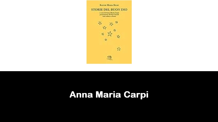 libri di Anna Maria Carpi