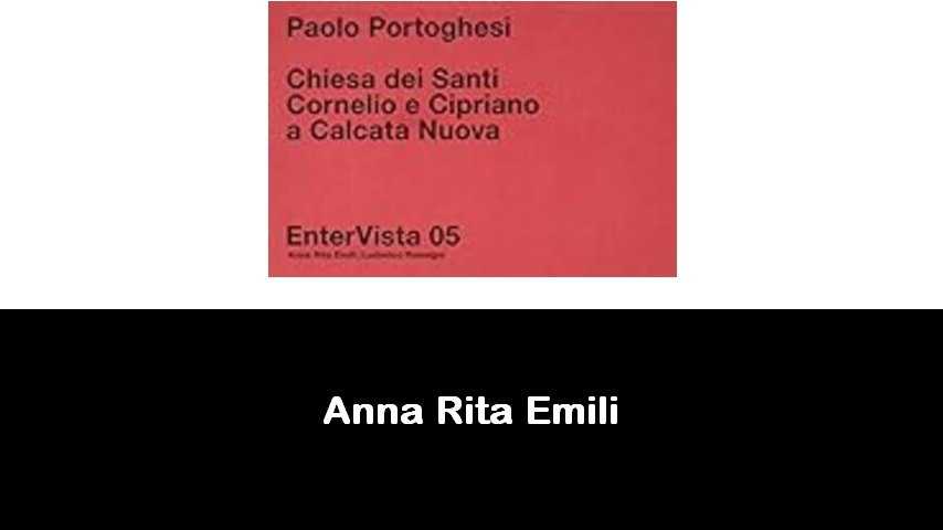 libri di Anna Rita Emili