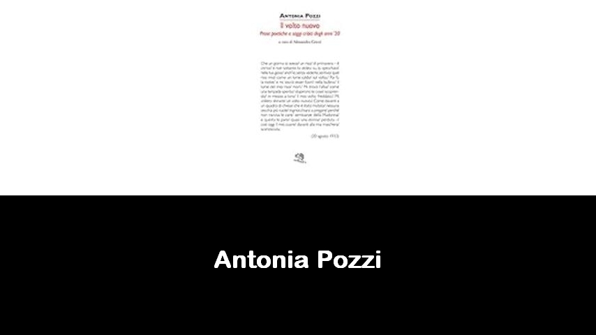 libri di Antonia Pozzi