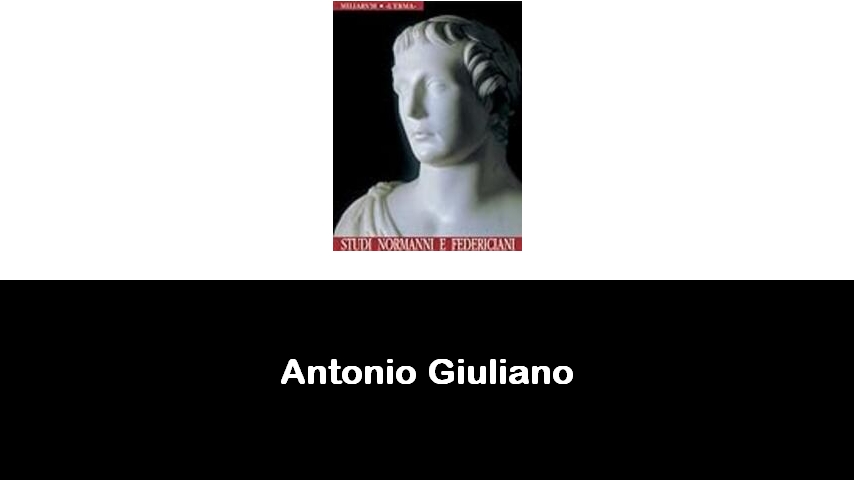 libri di Antonio Giuliano