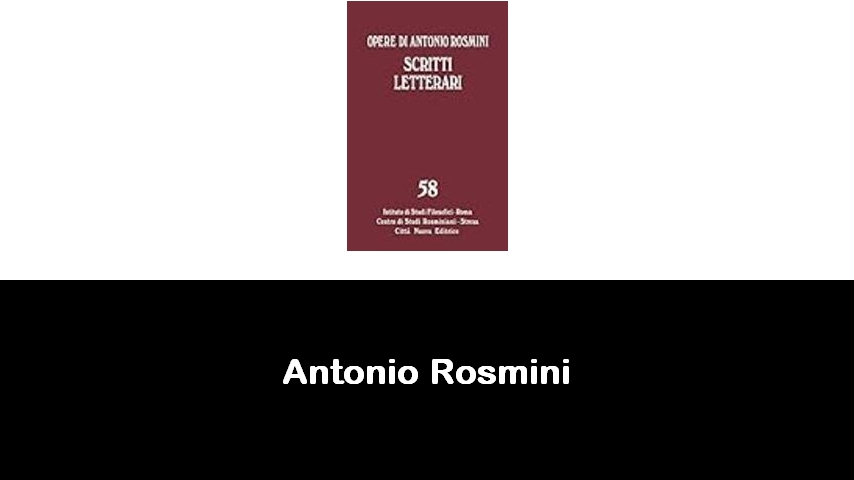 libri di Antonio Rosmini