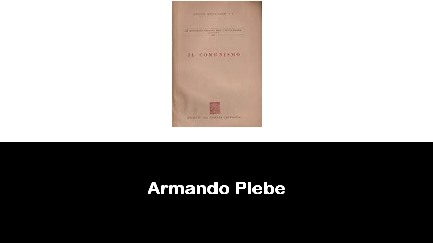 libri di Armando Plebe