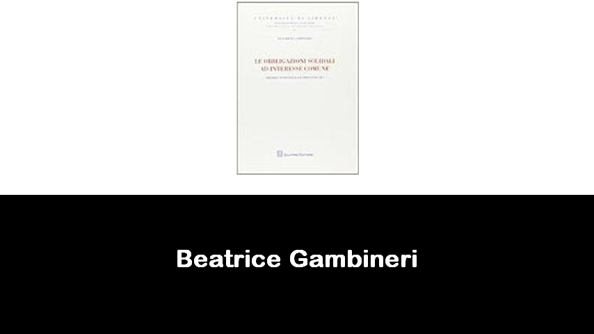 libri di Beatrice Gambineri