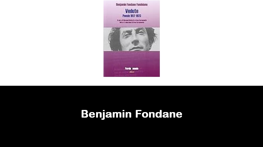 libri di Benjamin Fondane