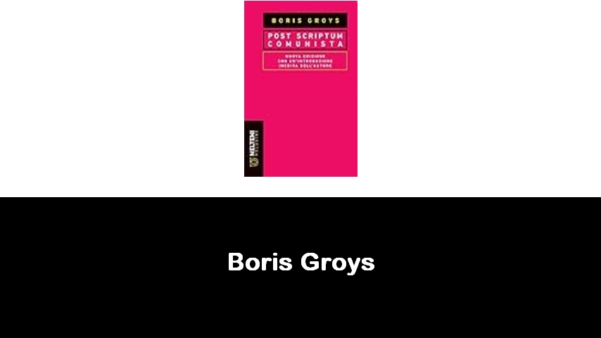 libri di Boris Groys