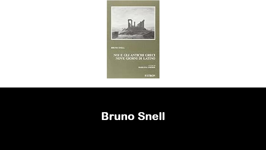 libri di Bruno Snell