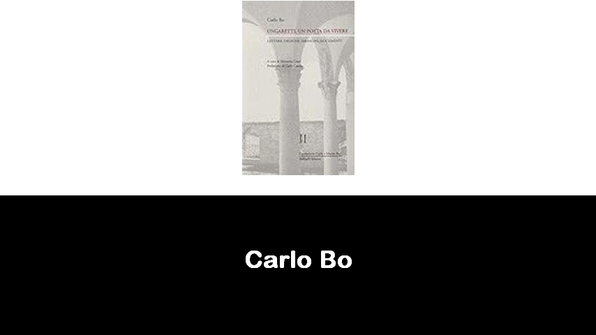 libri di Carlo Bo