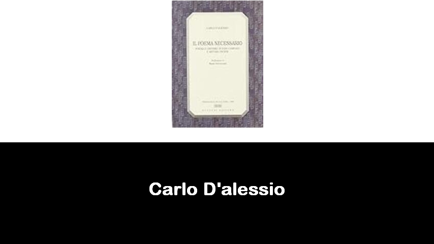 libri di Carlo D'alessio