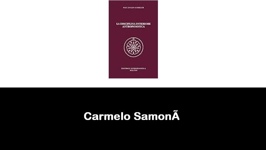 libri di Carmelo Samonà