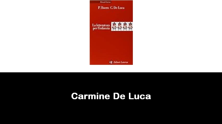 libri di Carmine De Luca