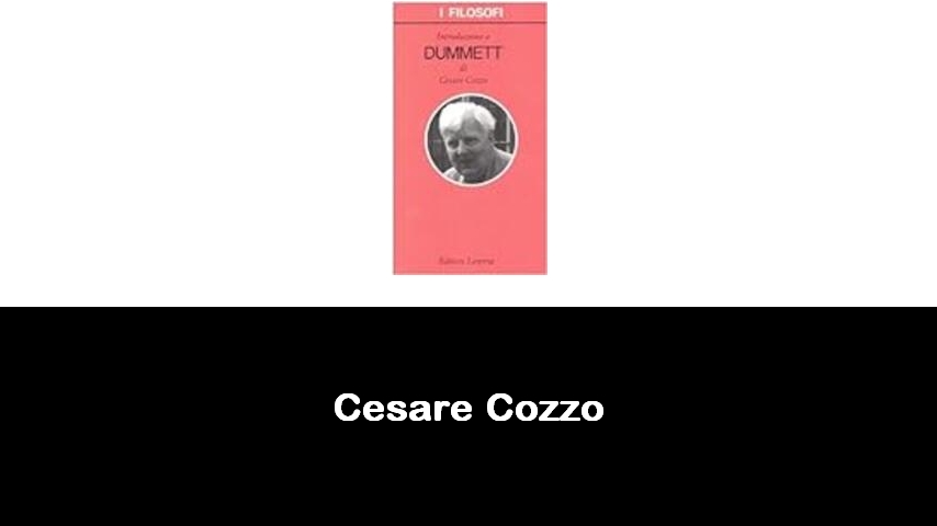 libri di Cesare Cozzo