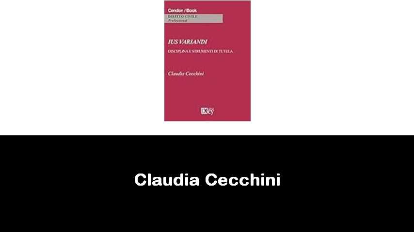 libri di Claudia Cecchini