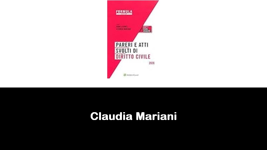 libri di Claudia Mariani