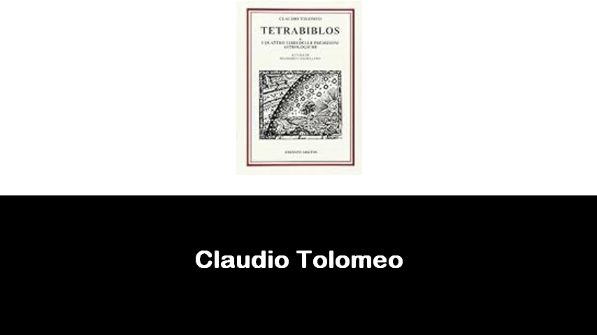 libri di Claudio Tolomeo