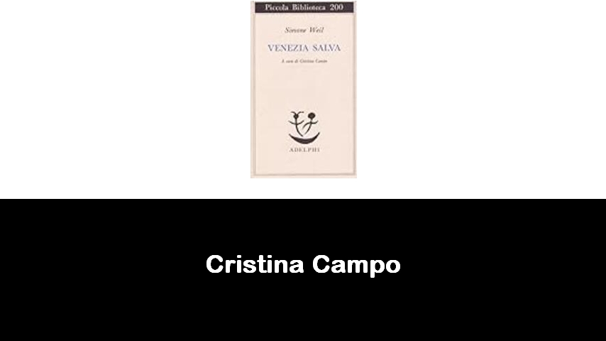 libri di Cristina Campo