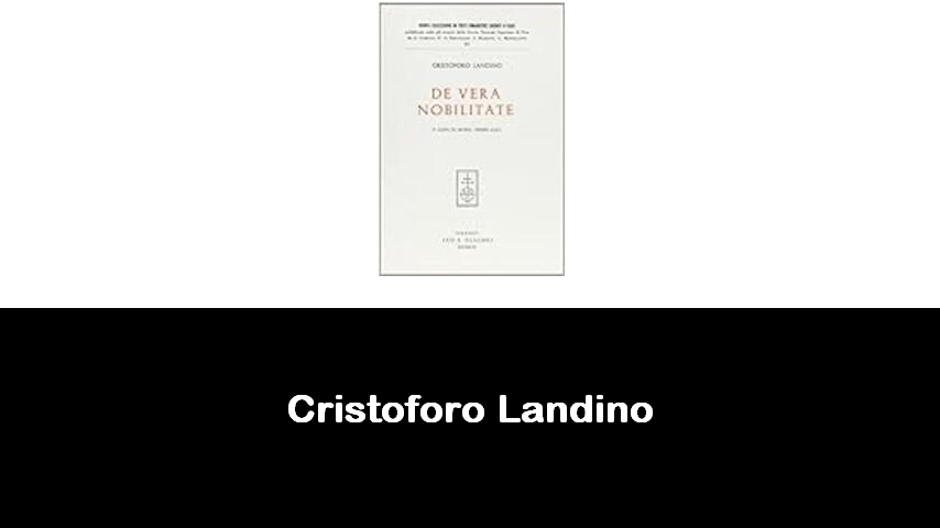 libri di Cristoforo Landino