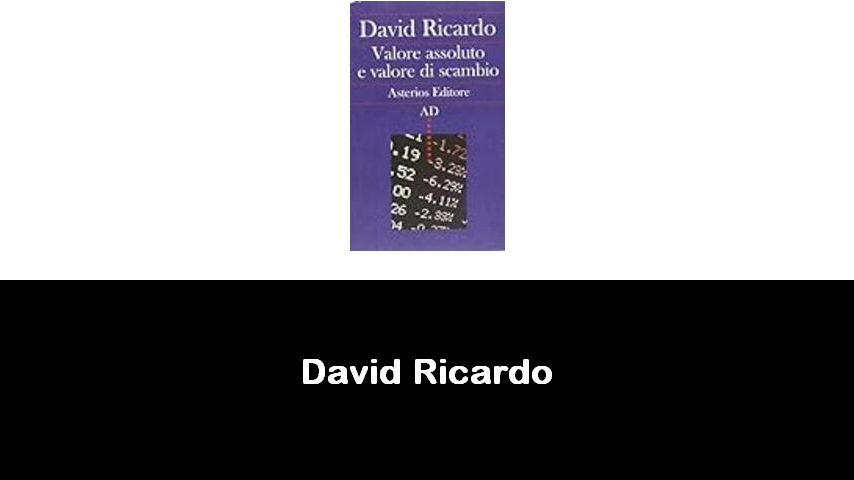 libri di David Ricardo