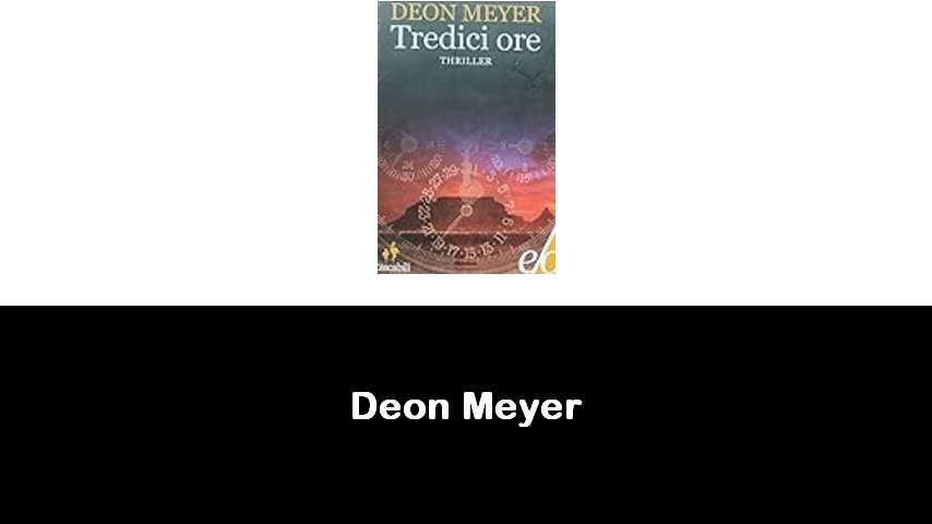 libri di Deon Meyer