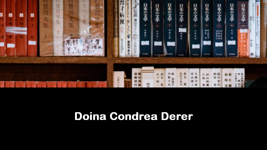 libri di Doina Condrea Derer