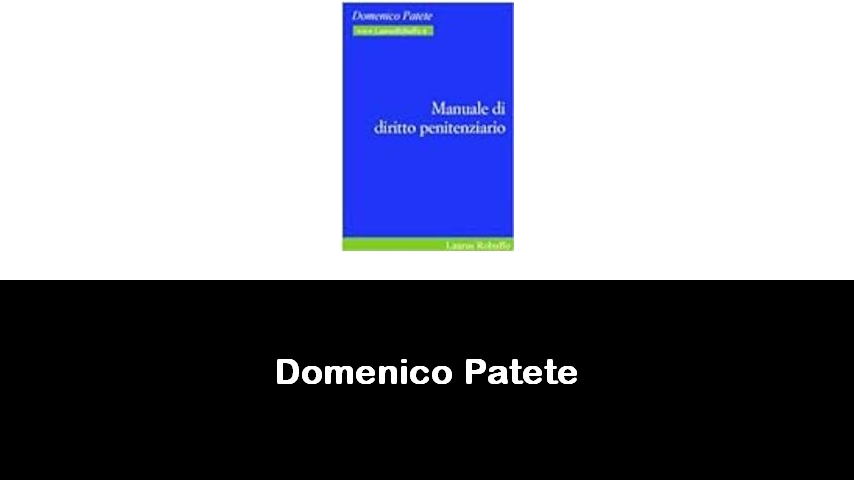 libri di Domenico Patete