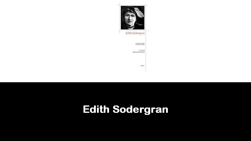 libri di Edith Sodergran