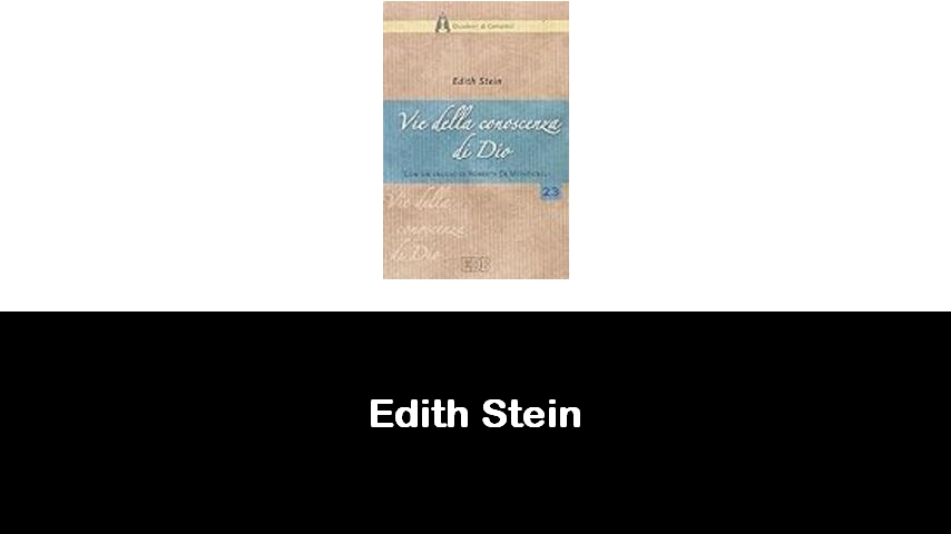 libri di Edith Stein