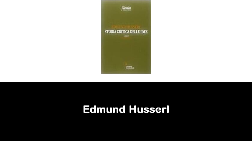 libri di Edmund Husserl