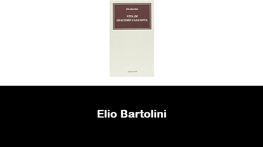 libri di Elio Bartolini