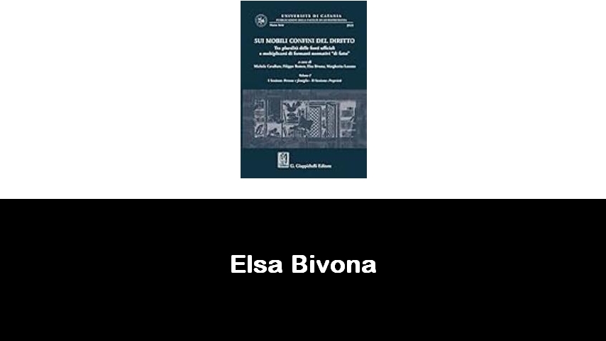 libri di Elsa Bivona