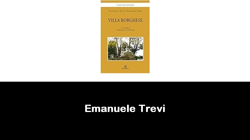 libri di Emanuele Trevi