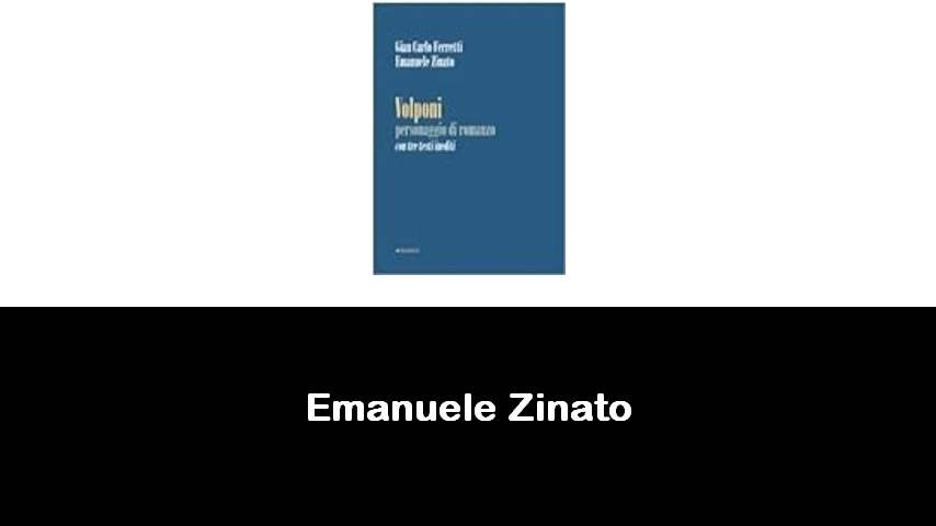 libri di Emanuele Zinato