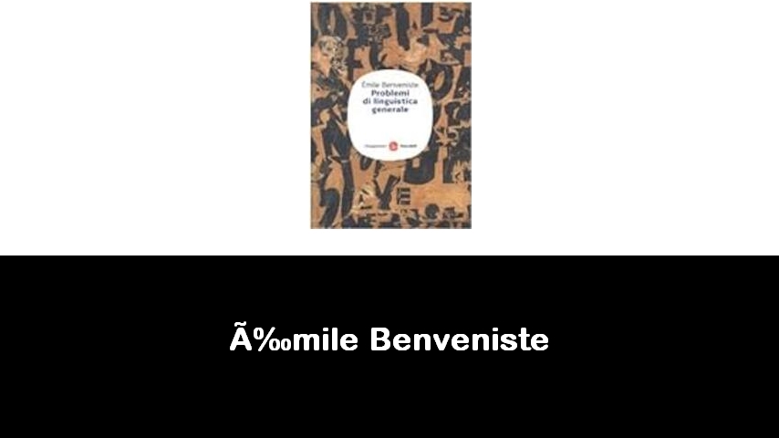 libri di Émile Benveniste