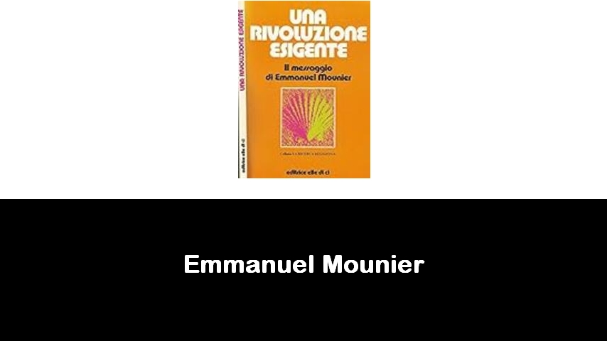 libri di Emmanuel Mounier